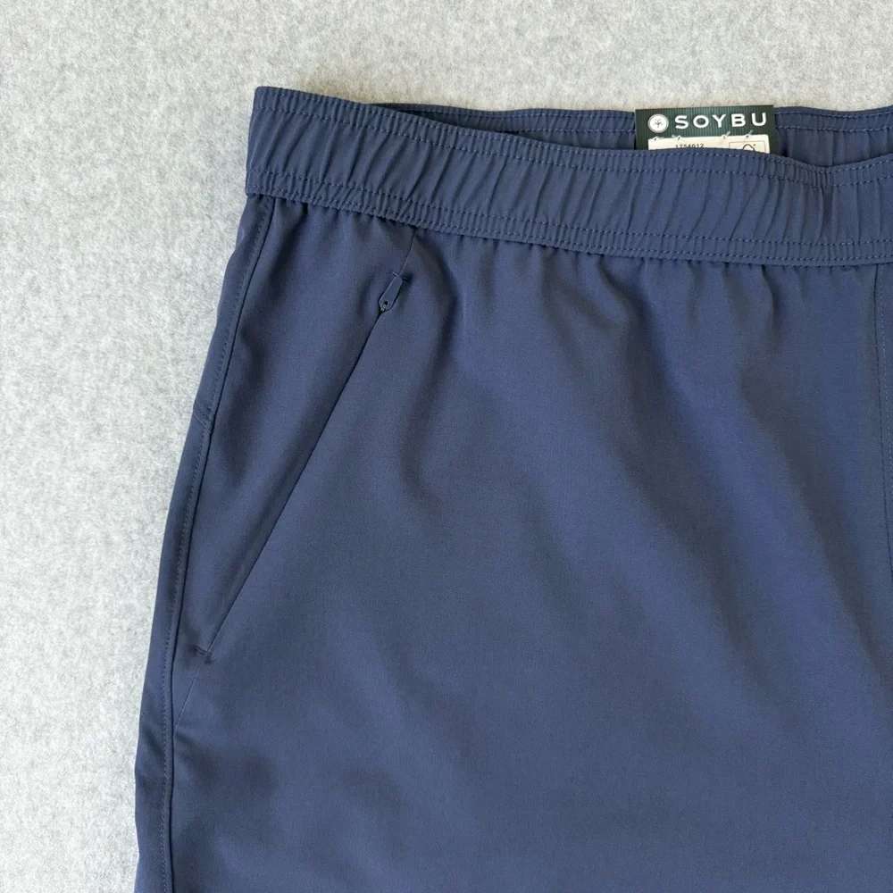 Soybu Shorts Mens XXL Blue Pull On Elastic Waistband Active Lightweight Gorpcore - Picture 2 of 13